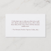 Coffee Drink Punch / Loyalty Card (Achterkant)