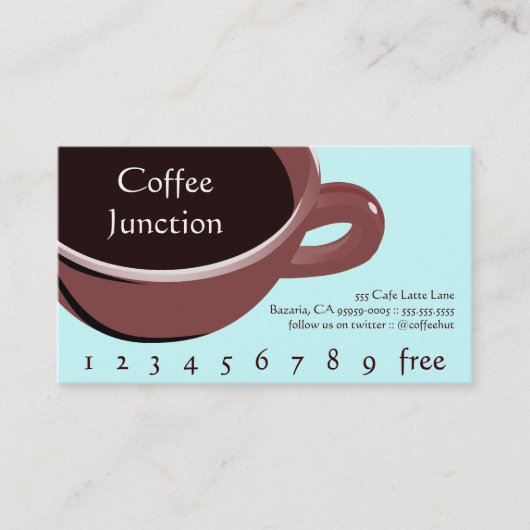 Coffee Drink Punch / Loyalty Card (Voorkant)