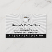 Coffee Drink Punch / Loyalty Card (Voorkant)