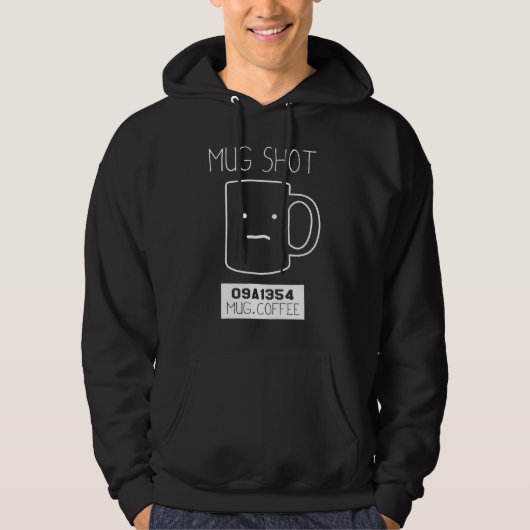 Coffee Drinker Gift Pun Mok Shot Hoodie (Voorkant)