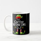 Coffee Drinking Christmas Elf Matching Pajama X-ma Koffiemok (Links)