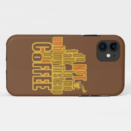 COFFEE EERSTE iPhone case-mate Case (Achterkant (horizontaal))