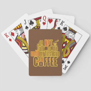 COFFEE Eerste kaartdek Speelkaarten