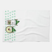 Coffee Elf en Crazy Donut Elf Theedoek (Horizontaal)