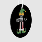 Coffee Elf Family Matching Group Kerstmis Ornament (voorkant)