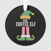 Coffee Elf Family Matching Group Kerstmis Ornament (voorkant)
