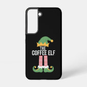 Coffee Elf Family Matching Group Kerstmis Samsung Galaxy Hoesje (Achterkant)