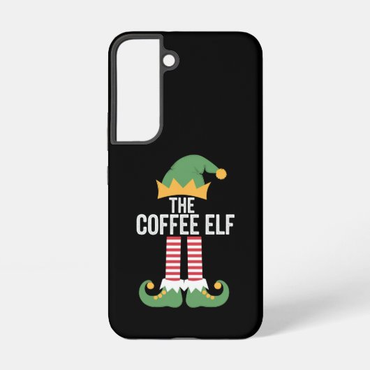Coffee Elf Family Matching Group Kerstmis Samsung Galaxy Hoesje (Achterkant)