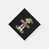 Coffee Elf Family Matching Group Kerstmis Servet (Hoek)