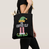 Coffee Elf Family Matching Group Kerstmis Tote Bag (Dichtbij)