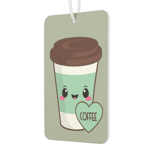 Coffee Emoji Lover Luchtverfrisser (Links)