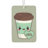 Coffee Emoji Lover Luchtverfrisser (Achterkant)