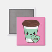 Coffee Emoji Lover Magneet (Voorkant / Achterkant)