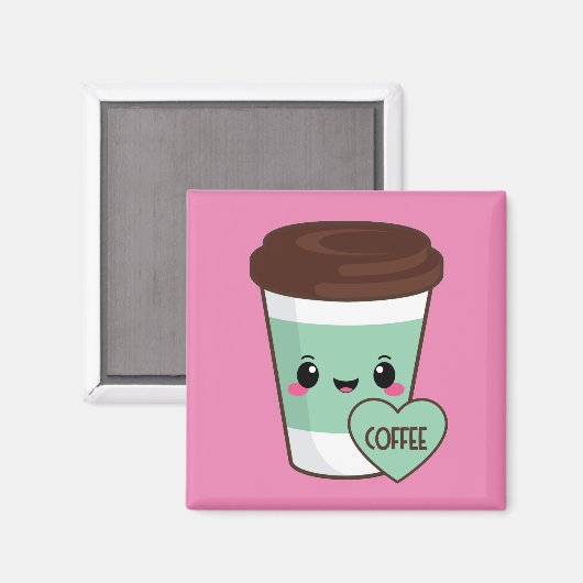 Coffee Emoji Lover Magneet (Voorkant / Achterkant)