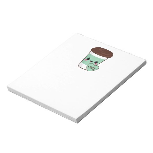 Coffee Emoji Lover Notitieblok (Linkerzijde)