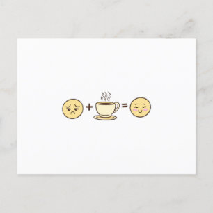 Coffee emojis moji + koffie = een gelukkige emoji briefkaart