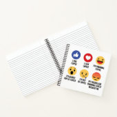 Coffee Emojis Notitieboek (Binnen)