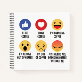 Coffee Emojis Notitieboek