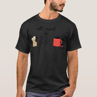 Coffee en boeken barista kampioen barista t-shirt