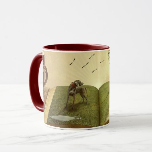 Coffee en Book Avid Readers Gift Cup Mok (Voorkant links)