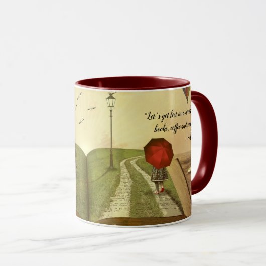 Coffee en Book Avid Readers Gift Cup Mok (Voorkant rechts)