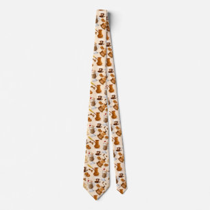 Coffee en Cookie Pattern Stropdas