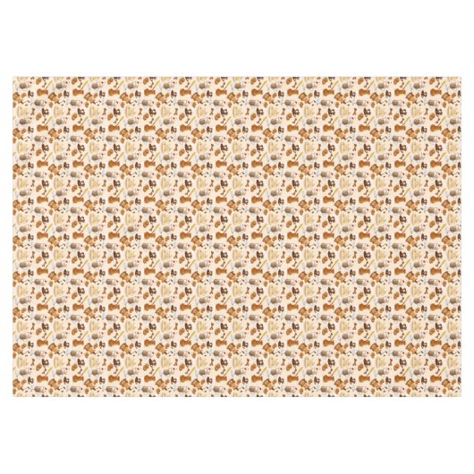 Coffee en Cookie Pattern Tafelkleed (Voorkant (Horizontaal))