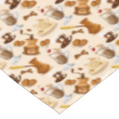 Coffee en Cookie Pattern Tafelkleed (Gekanteld)