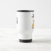 Coffee en Corgis Travel Mug - Rood & wit Reisbeker (Center)
