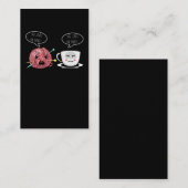 Coffee en Crochet Lady Crocheting Yarn Humor Visitekaartje (Voorkant / Achterkant)