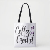 Coffee en Crochet Tote Bag (Voorkant)