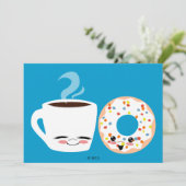 Coffee- en Doughnut-pels Kaart (Staand voorkant)