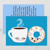 Coffee- en Doughnut-pels Kaart (Voorkant / Achterkant)