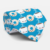 Coffee- en Doughnut-pels Stropdas (Opgerold)