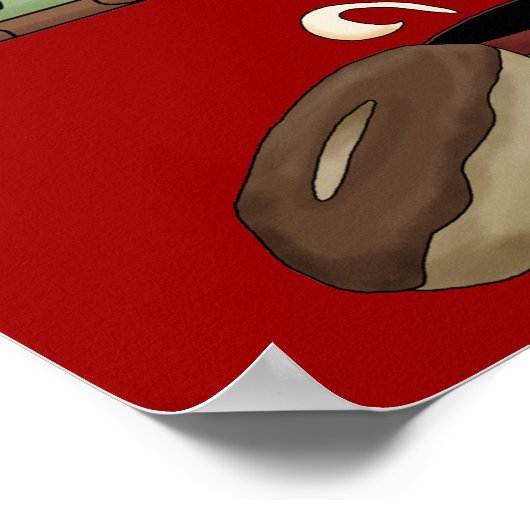 Coffee en Doughnut poster (Hoek)