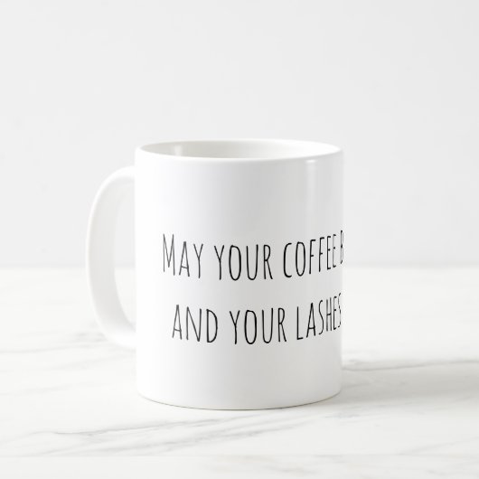 Coffee en Eyelash Coffee Mok (Voorkant links)
