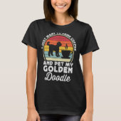 Coffee en Goldendoodle Lover Funny Goldendole D T-shirt (Voorkant)