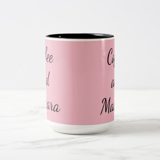 Coffee en Mascara Coffee Tea Cup Tweekleurige Koffiemok (Center)