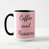 Coffee en Mascara Coffee Tea Gift for her Mok (Links)