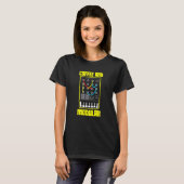 Coffee en modulaire leven Wellenform Synth Nerd Sy T-shirt (Voorkant volledig)