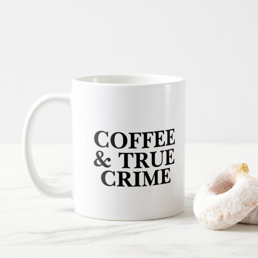 Coffee en True Crime Coffee-Mok Koffiemok (Met donut)