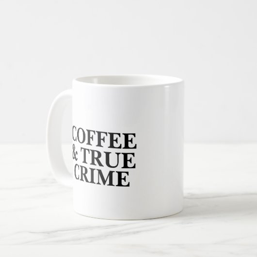 Coffee en True Crime Coffee-Mok Koffiemok (Voorkant links)
