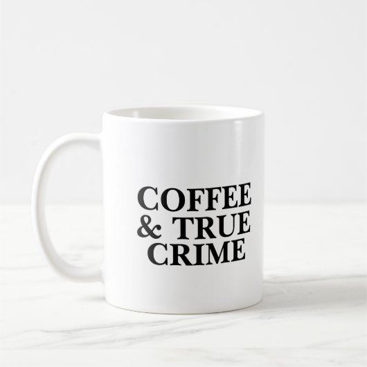 Coffee en True Crime Coffee-Mok Koffiemok (Links)