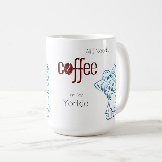 Coffee en Yorkie Koffiemok (Voorkant rechts)