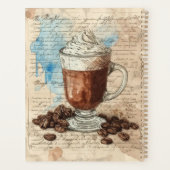 Coffee Ephemera Waterverf Collage Planner (Achterkant)