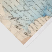 Coffee Ephemera Waterverf Collage Tissuepapier (Detail)