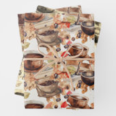 Coffee Espresso-waterverf Inpakpapier Vel (In situ)