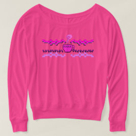 Coffee Fair Isle Dolman Sleeve T-shirt