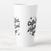 Coffee First, Adulthood Later Latte Mok (Voorkant)