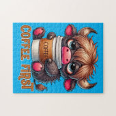 Coffee First Coffee Lover Gifts Legpuzzel (Horizontaal)